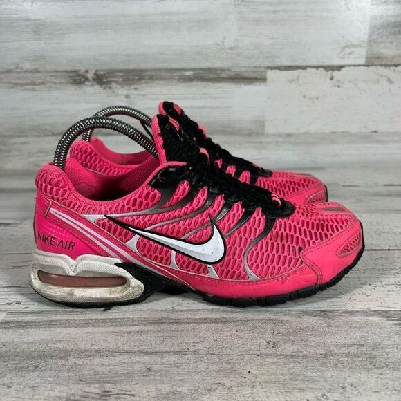 Nike Womens Air Max Torch 4 Low Top‎ Running Shoes Sneakers Pink Black Size 7.5 - Picture 1 of 8
